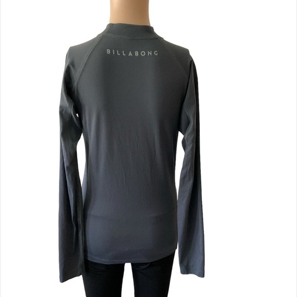 Billabong Women's Gray Long Sleeve Size M Surf Rash guard - Picture 3 of 8